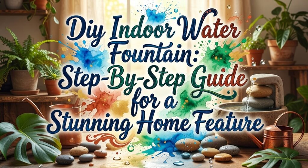 diy indoor water fountain