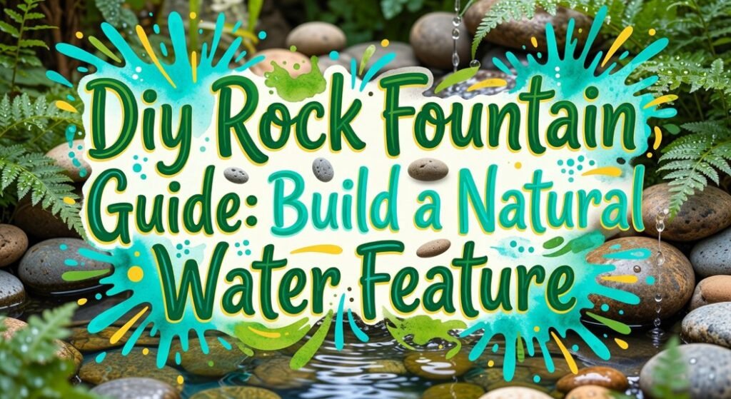 diy rock fountain