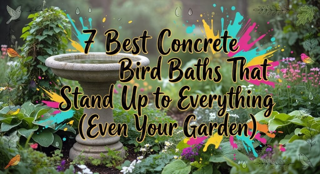 durable concrete bird baths