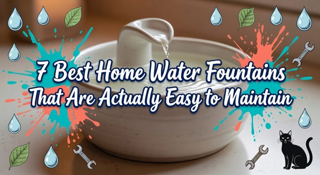 easy home fountain maintenance