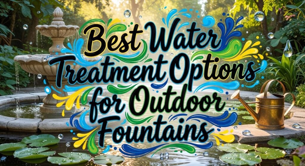 effective fountain water treatment