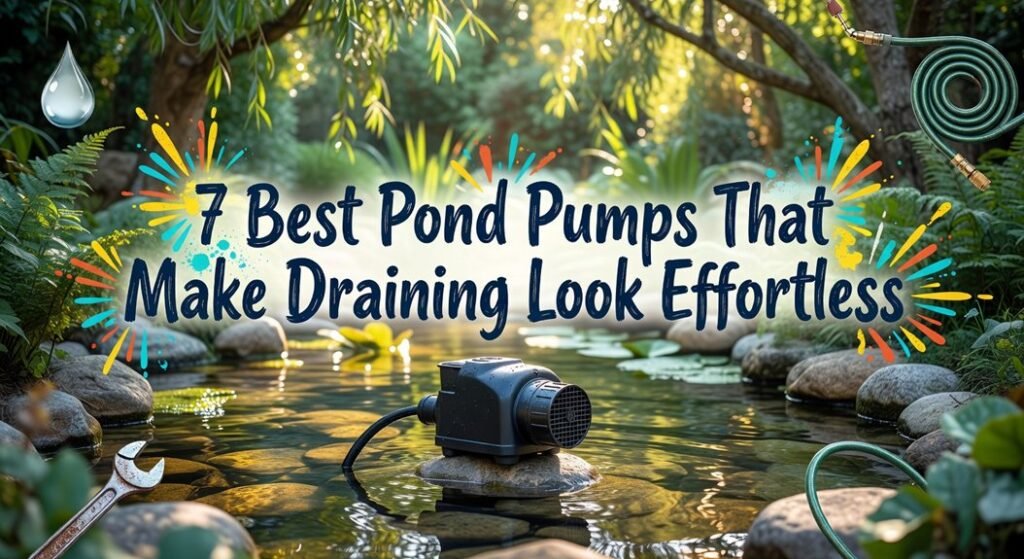 effortless pond pump draining