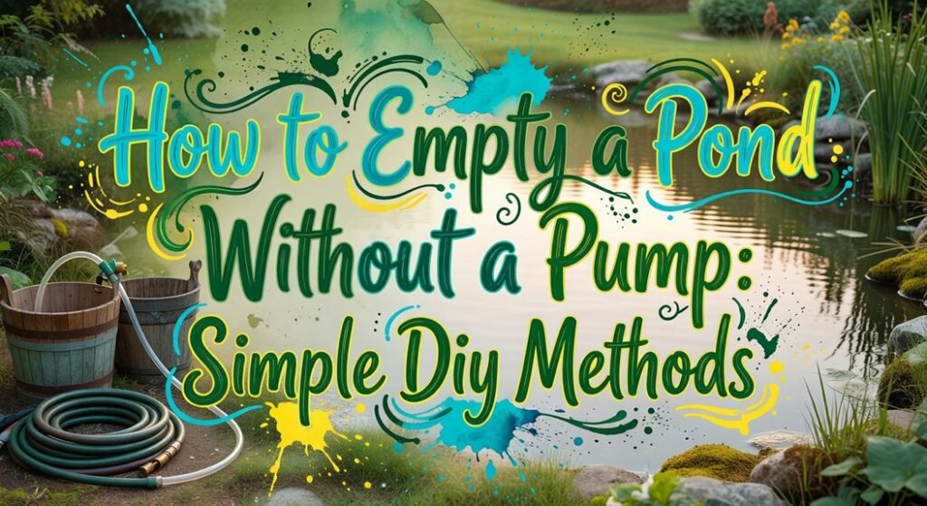empty pond without pump