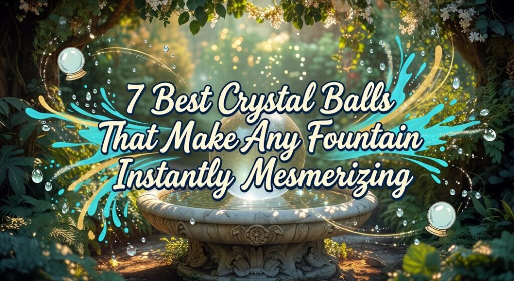 enchanting fountain crystal balls
