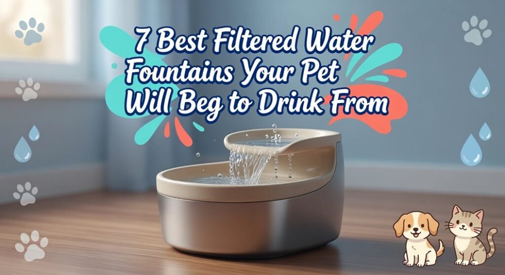 filtered pet water fountains