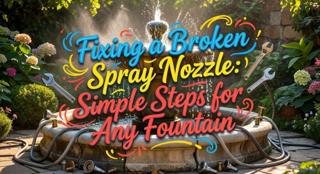 fix broken spray nozzles
