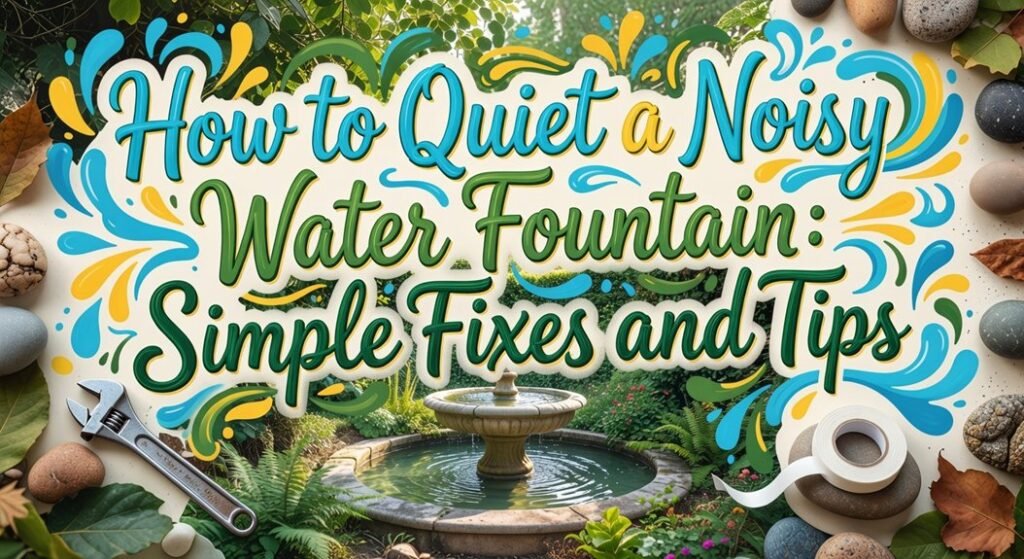 fixing noisy fountain sounds