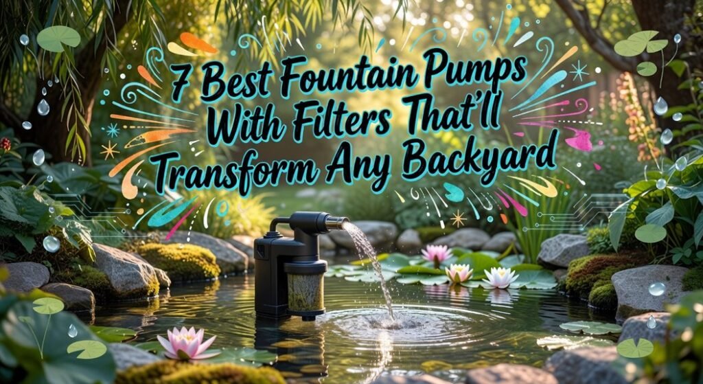 fountain pump filter recommendations