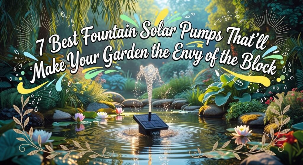 fountain pump selection guide