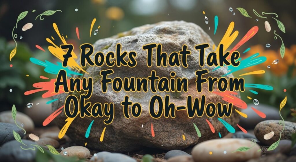 fountain upgrade decorative rocks