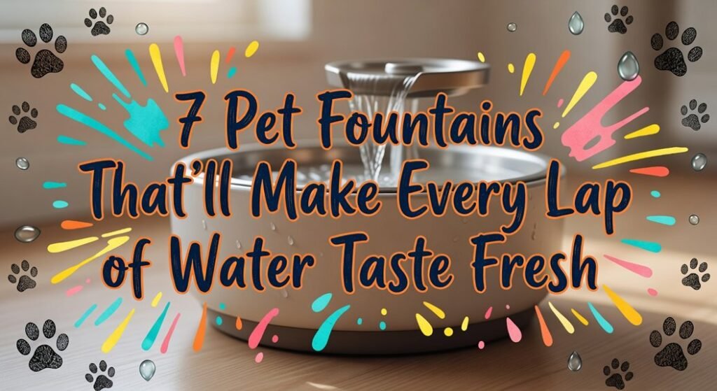 fresh pet water fountain options
