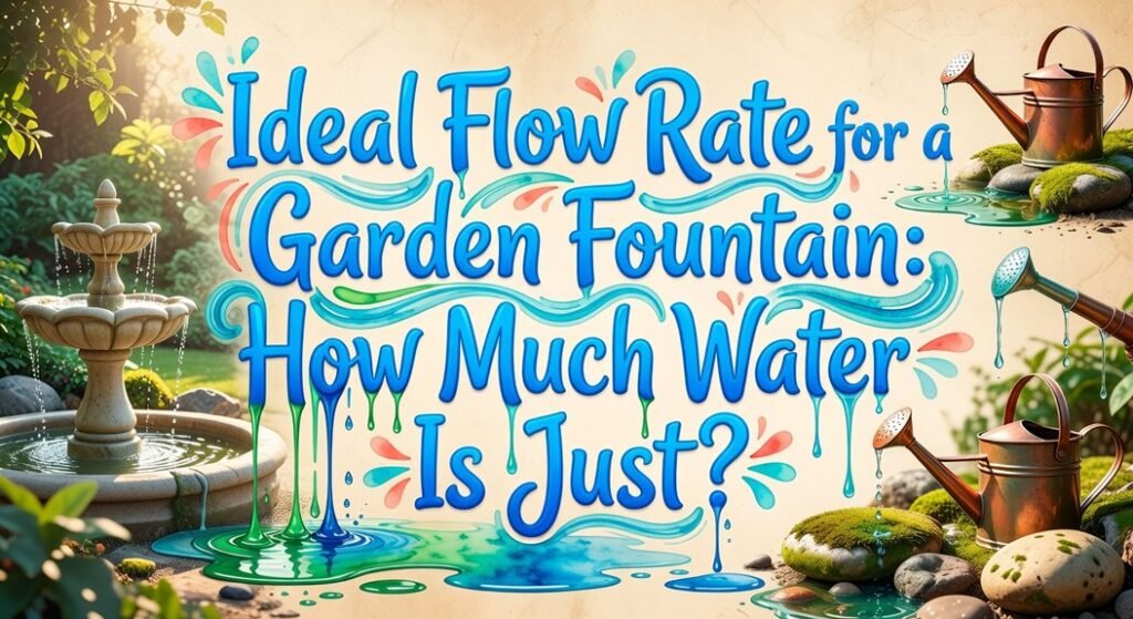 garden fountain flow rate