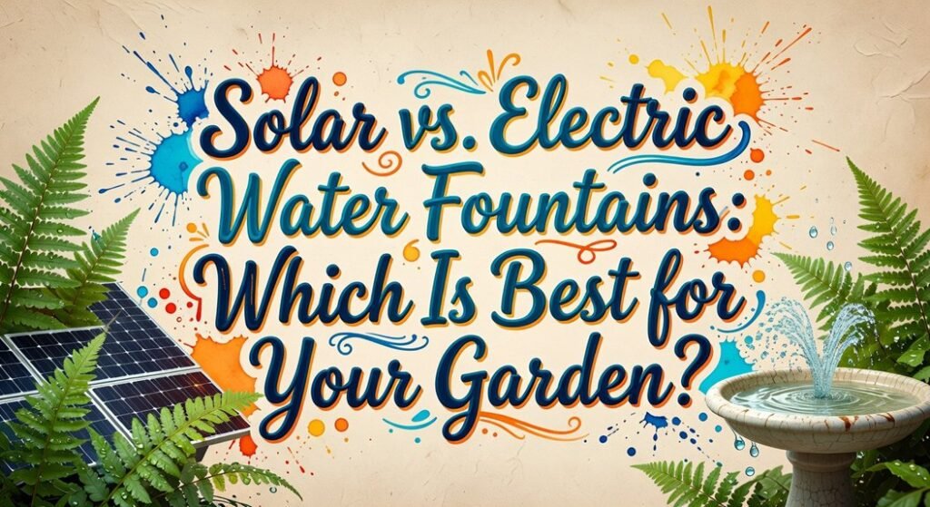 garden fountain type comparison