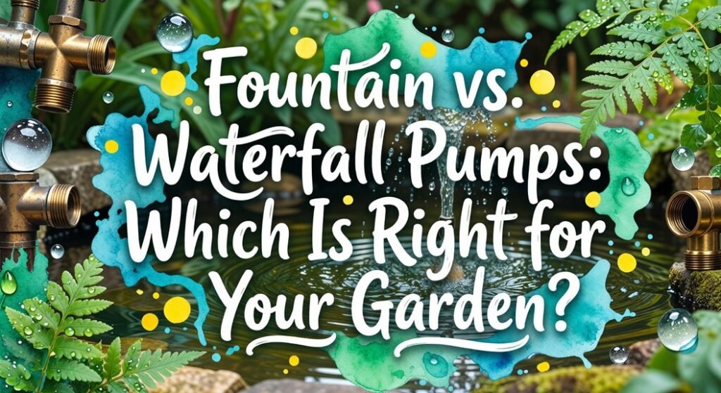 garden pump type comparison