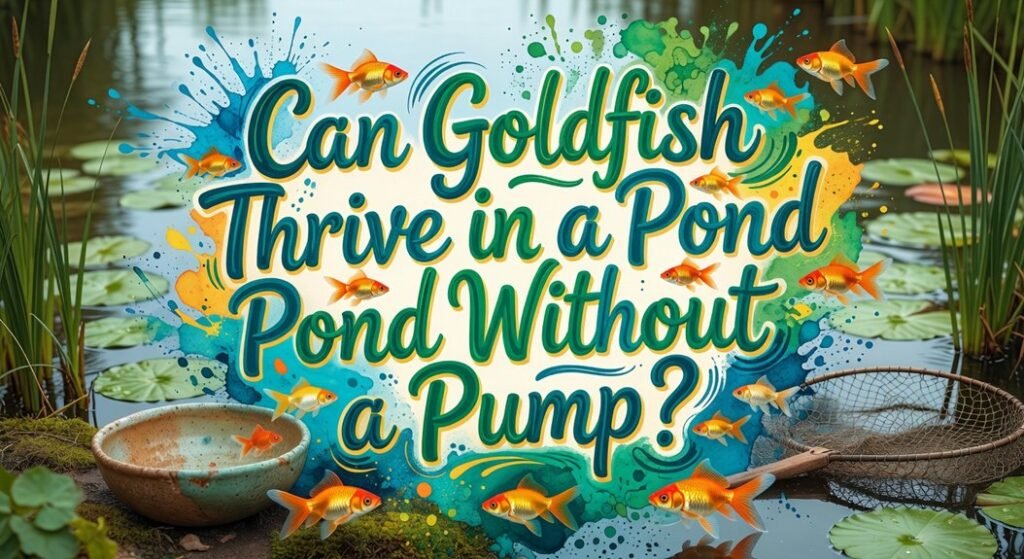 goldfish thrive without pump