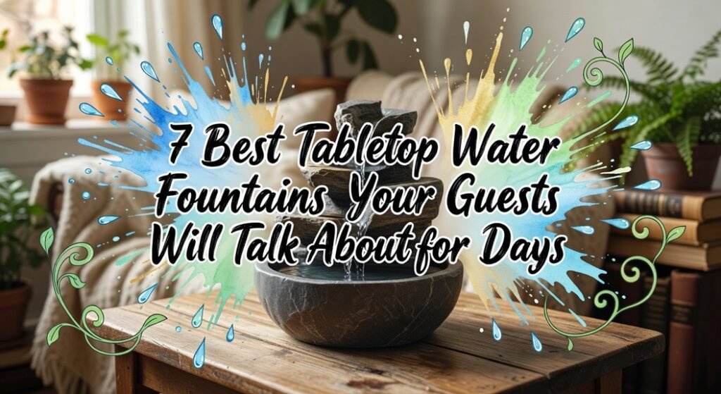 guest praising tabletop fountain selection