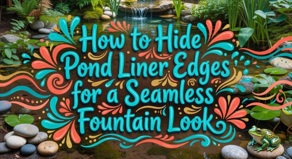 hide pond liner edges