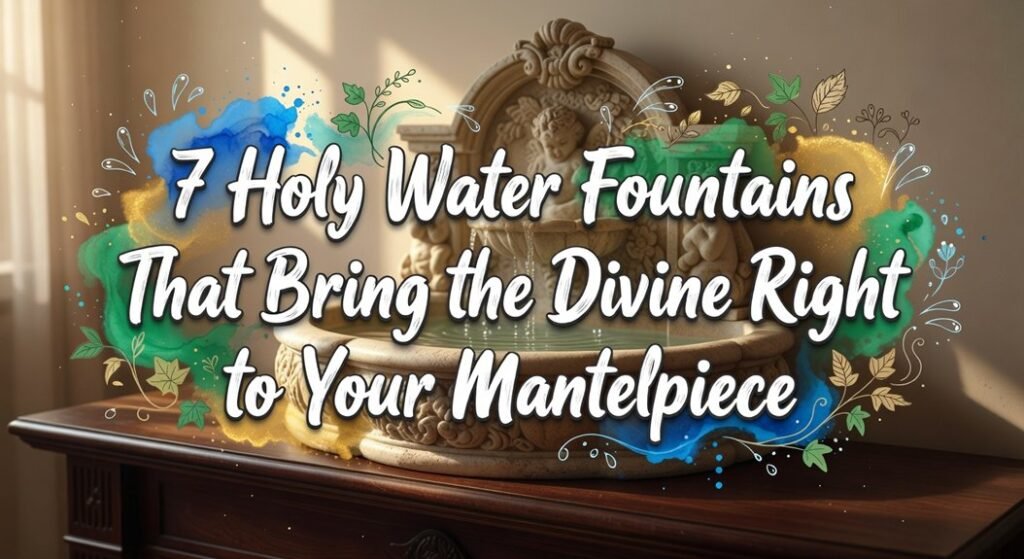 holy water fountain decor