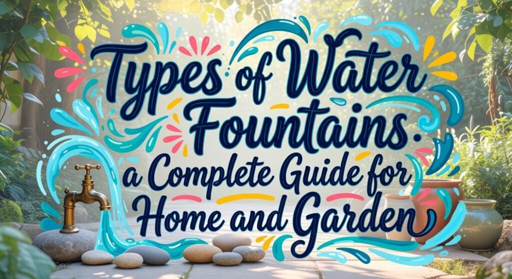 home garden water fountain guide