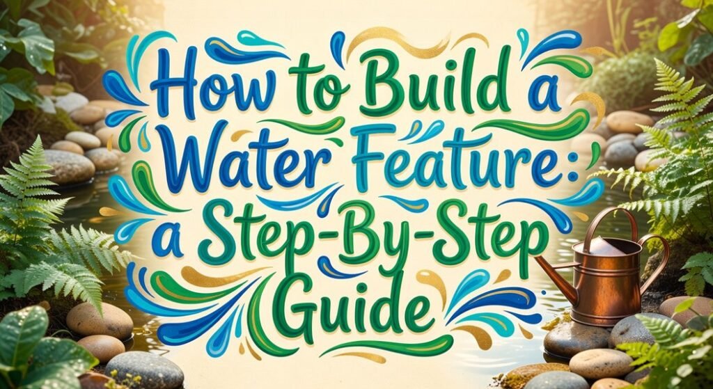 how build water feature