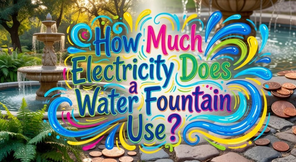 how much power water fountain uses