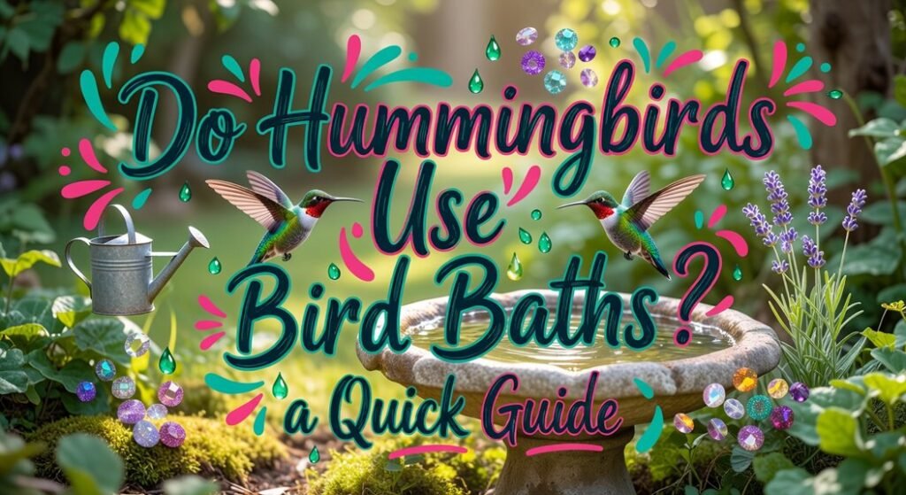 hummingbird use bird baths