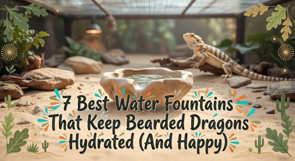 hydrating bearded dragon fountains