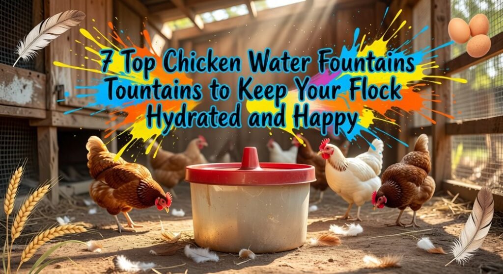 hydrating poultry via fountains