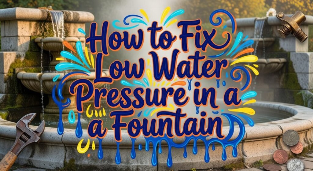 improving fountain water pressure