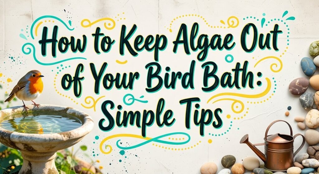 keep algae bird baths