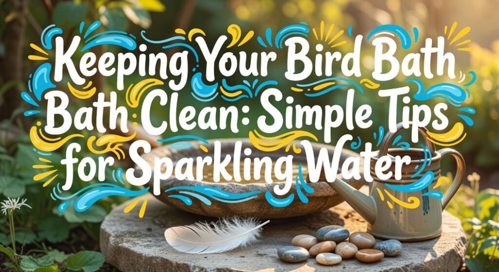 keep your bird bath water clean