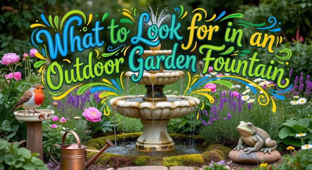 key garden fountain considerations