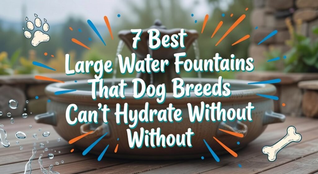 large dog hydration fountains