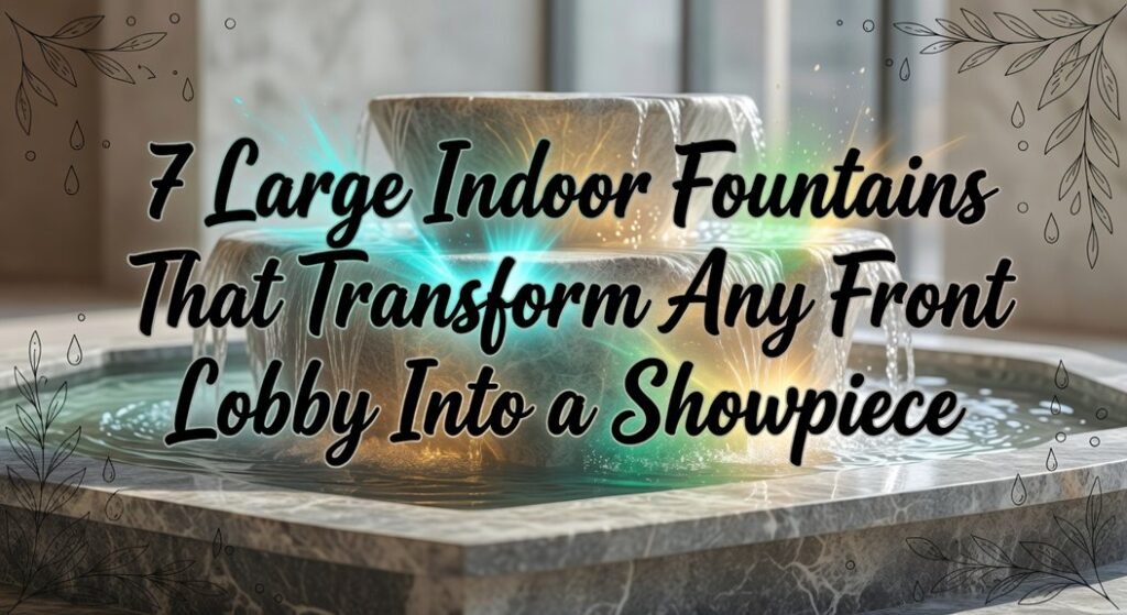 large indoor lobby fountains