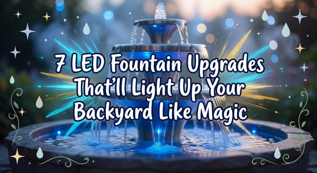 led fountain enhancement ideas