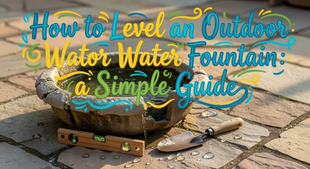 level fountain for stability