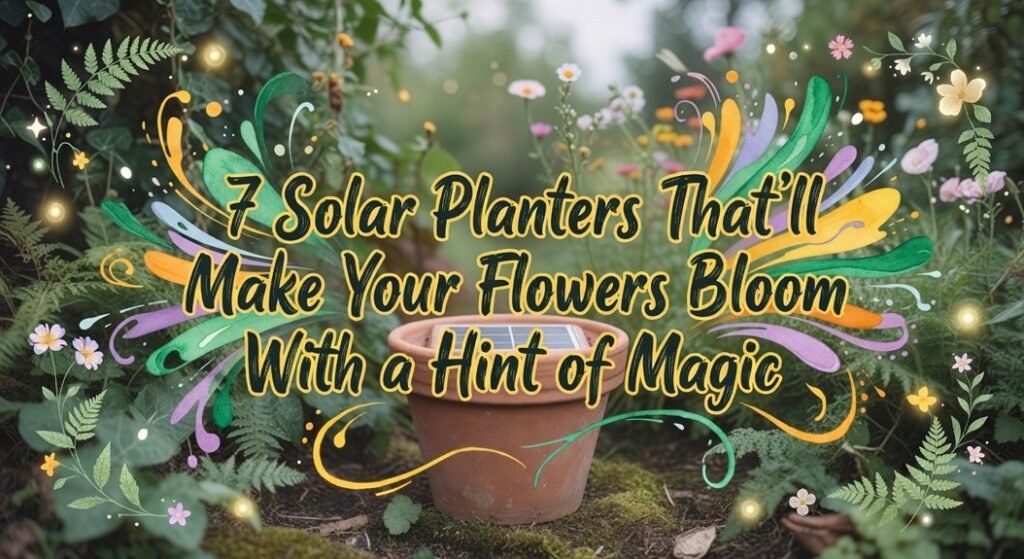 magical solar powered planters