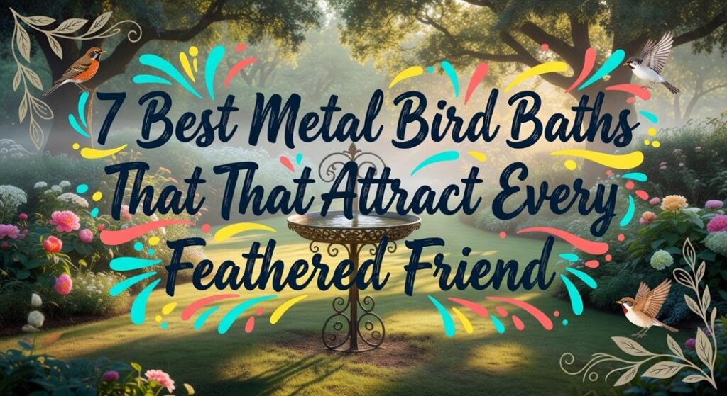 metal bird baths list