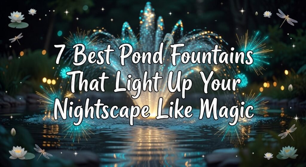 night illuminating water features