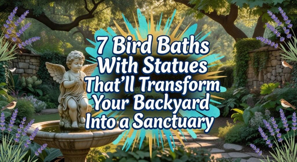 ornamental bird bath sculptures
