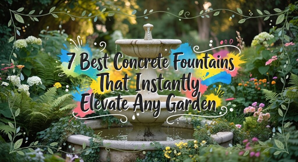 outdoor decorative water features
