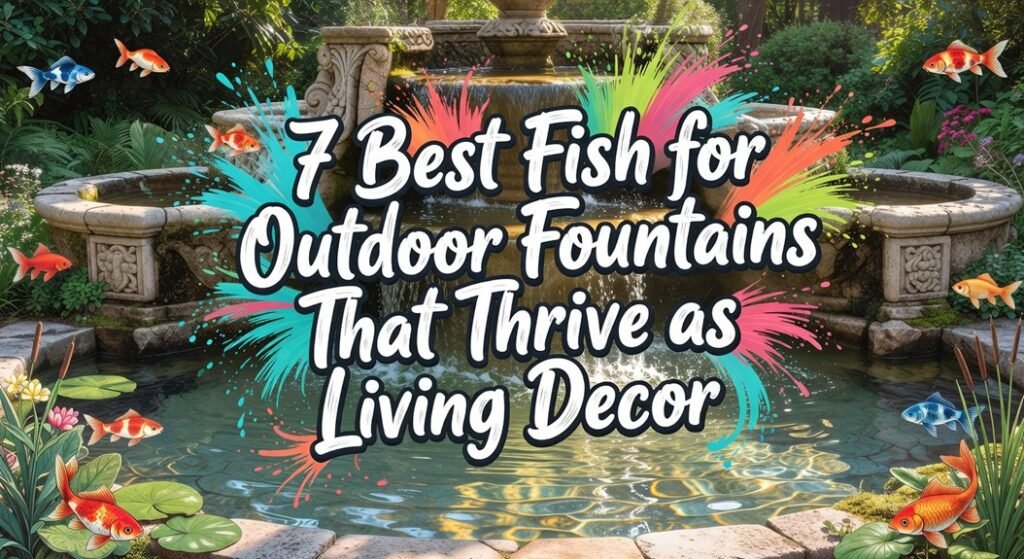 outdoor fountain fish selection