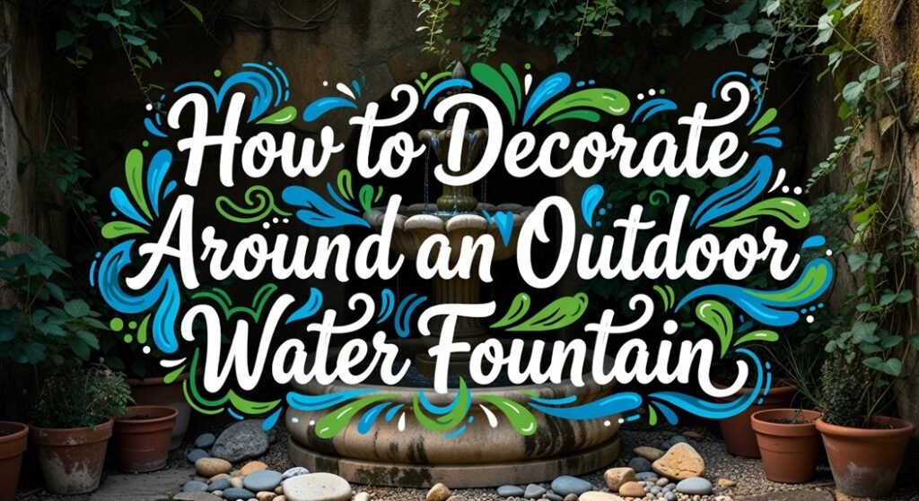 outdoor fountain landscape integration