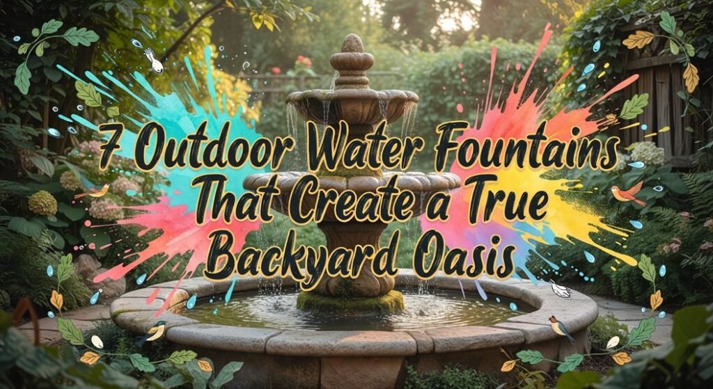 outdoor oasis water fountains