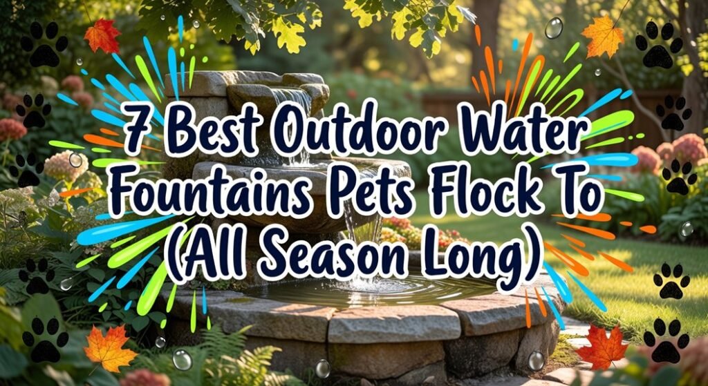 outdoor pet water fountains