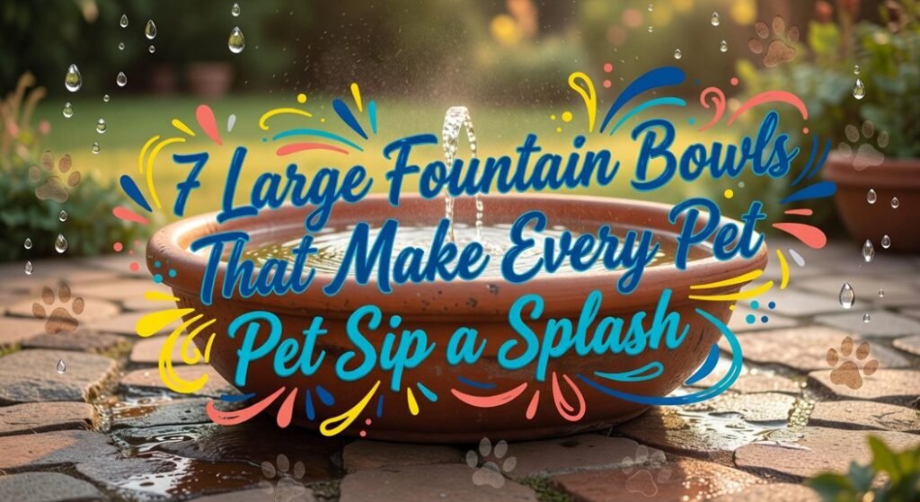 pet water fountain bowls
