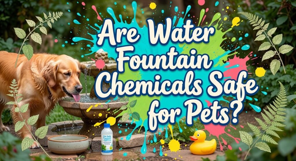 pet water fountain safety