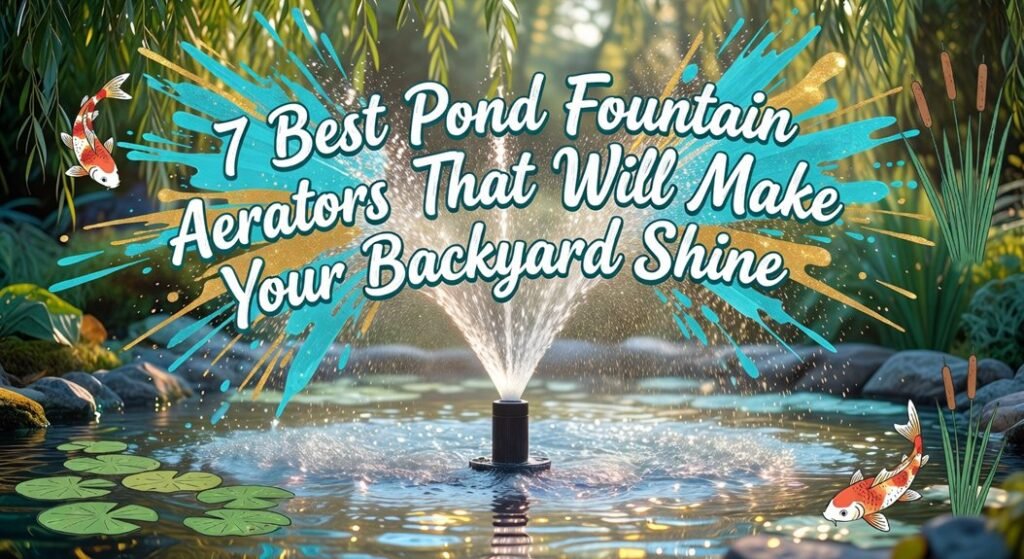 pond fountain aerator recommendations