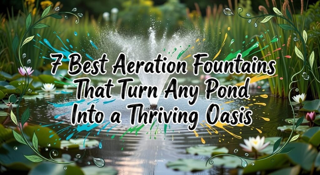 pond oxygenating fountain recommendations