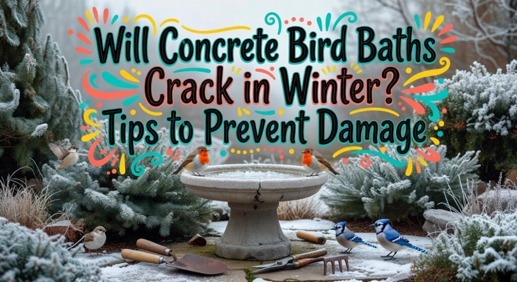 prevent concrete bird bath cracks